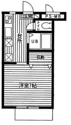 ハマノハイツの物件間取画像